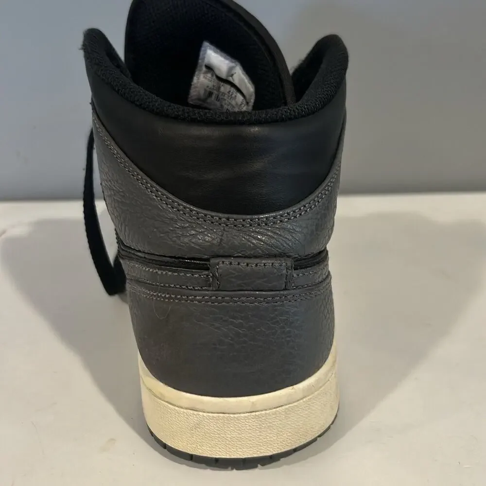 Nike Air Jordan 1 Mid Black Dark Grey‎ White Shadow Shoes 554724-041 Men Size 9